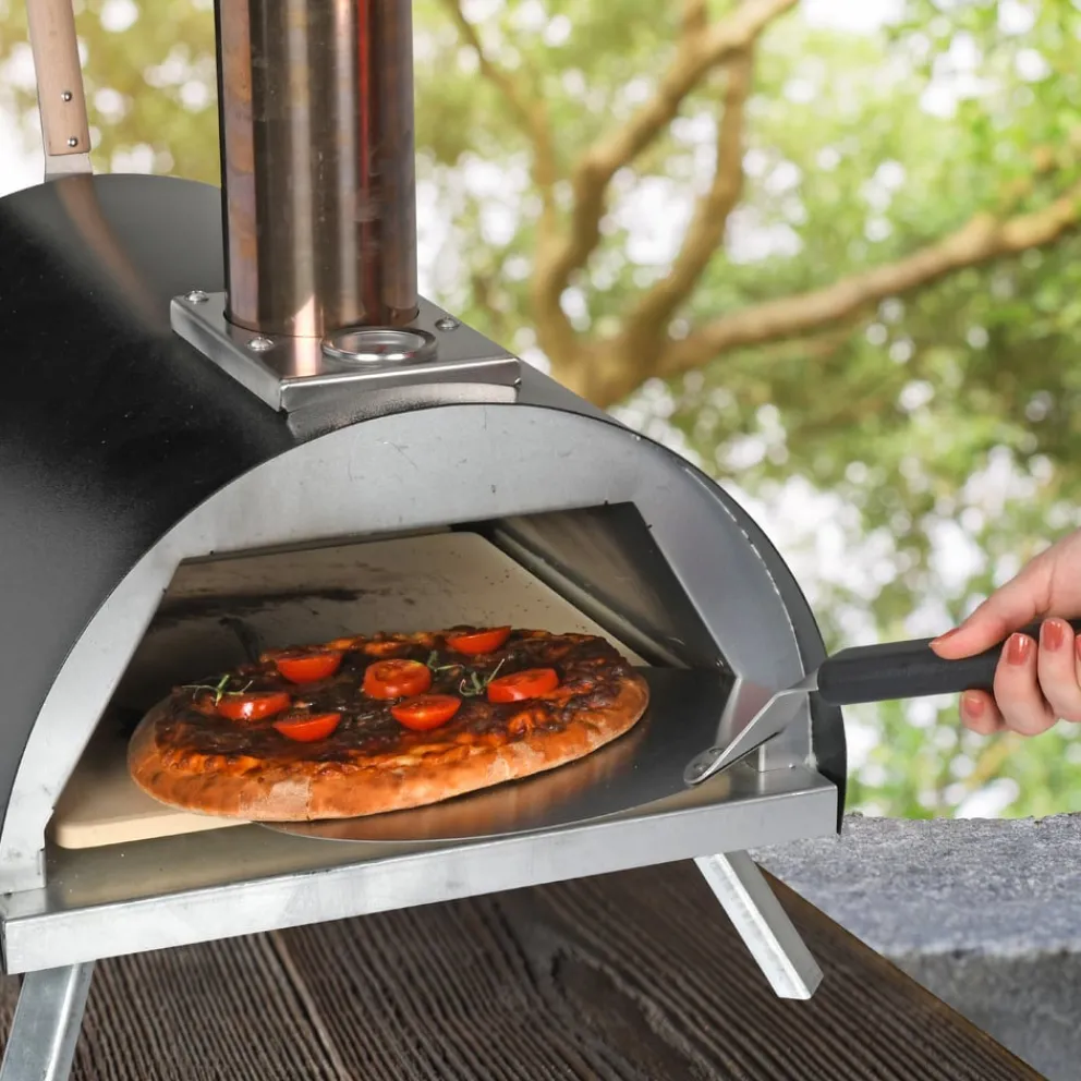 BBQ Dragon Pizzaschaufel Zubehör Pizzaiolo schwarz, silber
