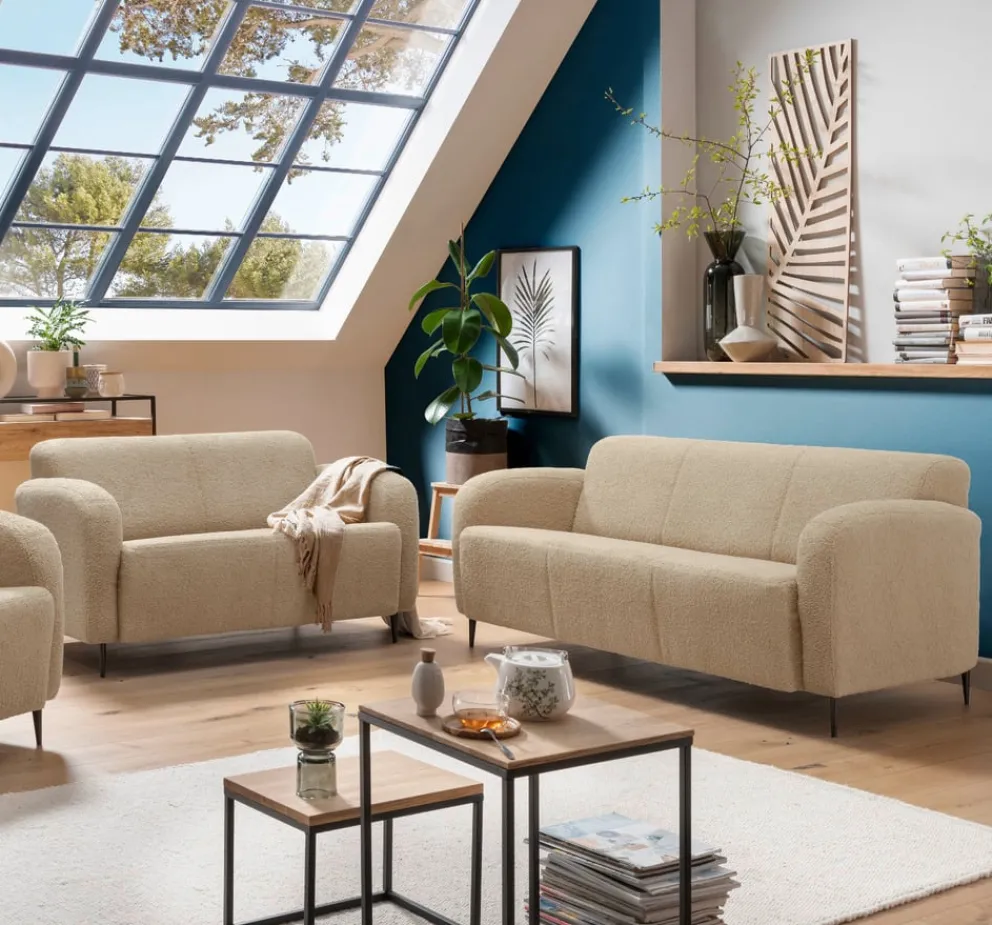 Livetastic Polstergarnitur Marone crème Sale