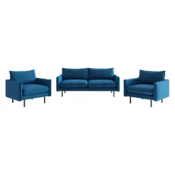 Livetastic Polstergarnitur Samos blau Discount