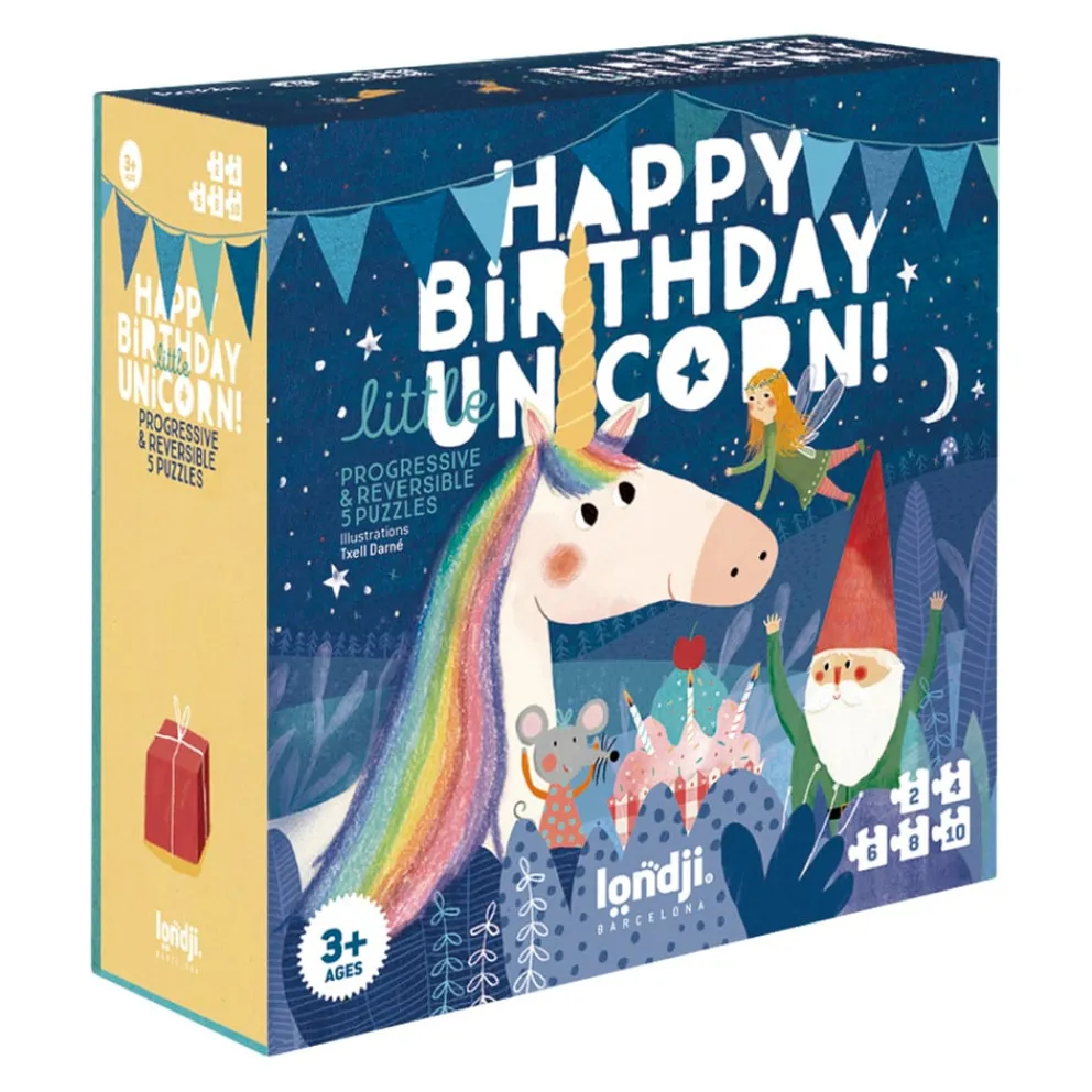 Londji Puzzle Juego blau, flieder, graublau, grün, hellblau, hellgelb, ockergelb, off-white, rosa, weiss Hot