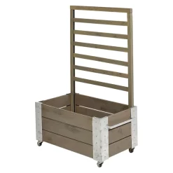PLUS Rankgitter Cubic braun, grau Best