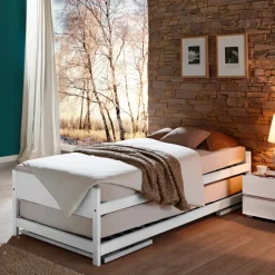 HASENA Raumsparbett Lido 10 Buche weiss deckend Discount