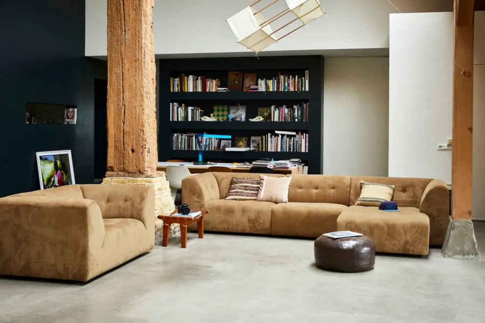 HKliving Recamiere Vint hellbraun Online