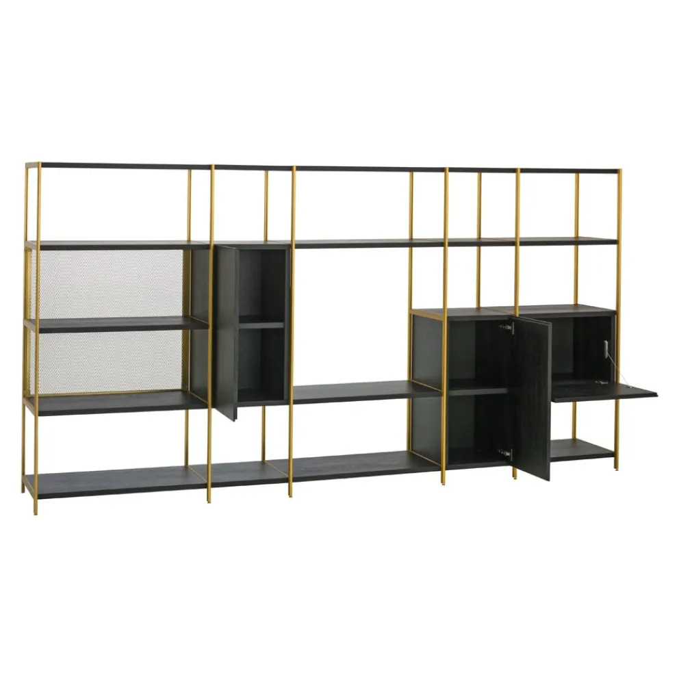 Janua Regalsystem BC06 EICHE / schwarz gebeizt, lackiert New