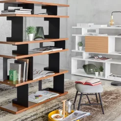atelier pfister Regalsystem Küsnacht eiche, verkehrsweiss Outlet