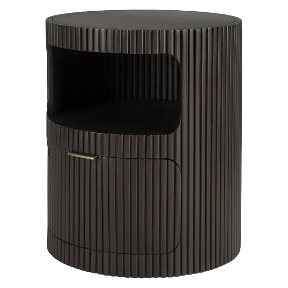 Ethnicraft Rollbox Boomerang dunkelbraun New