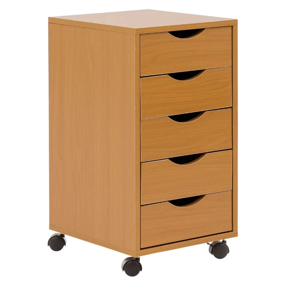 MID.YOU Rollcontainer Buche braun Outlet