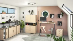 Moderano Rollcontainer Flow eichefarbig
