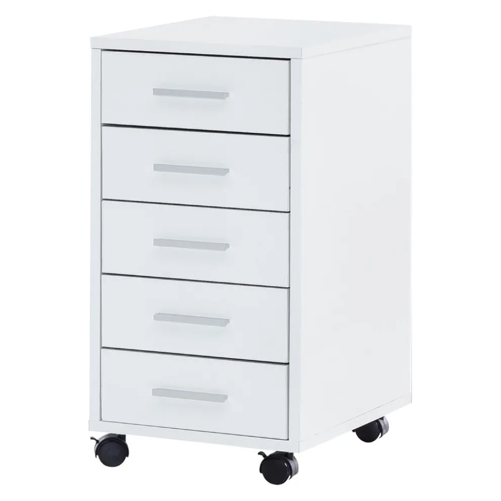 MID.YOU Rollcontainer Modern weiss Outlet