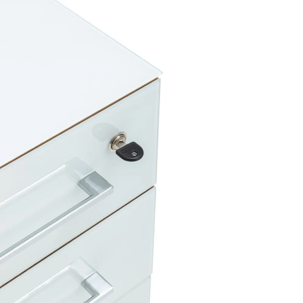 Johann Jakob Rollcontainer Novara eichefarbig, weiss Hot