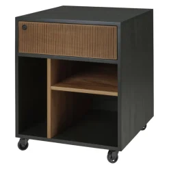 Ethnicraft Rollcontainer Oscar braun, schwarz Sale