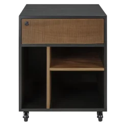 Ethnicraft Rollcontainer Oscar braun, schwarz Sale