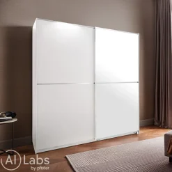 MID.YOU Schiebetürenschrank Baden-201 weiss New