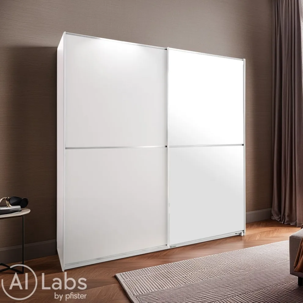 MID.YOU Schiebetürenschrank Baden-201 weiss New