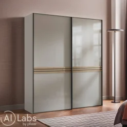 Moderano Schiebetürenschrank Bettola 91 Sand Discount