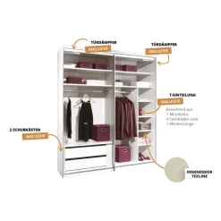 Moderano Schiebetürenschrank Bettola 91 Sand Discount