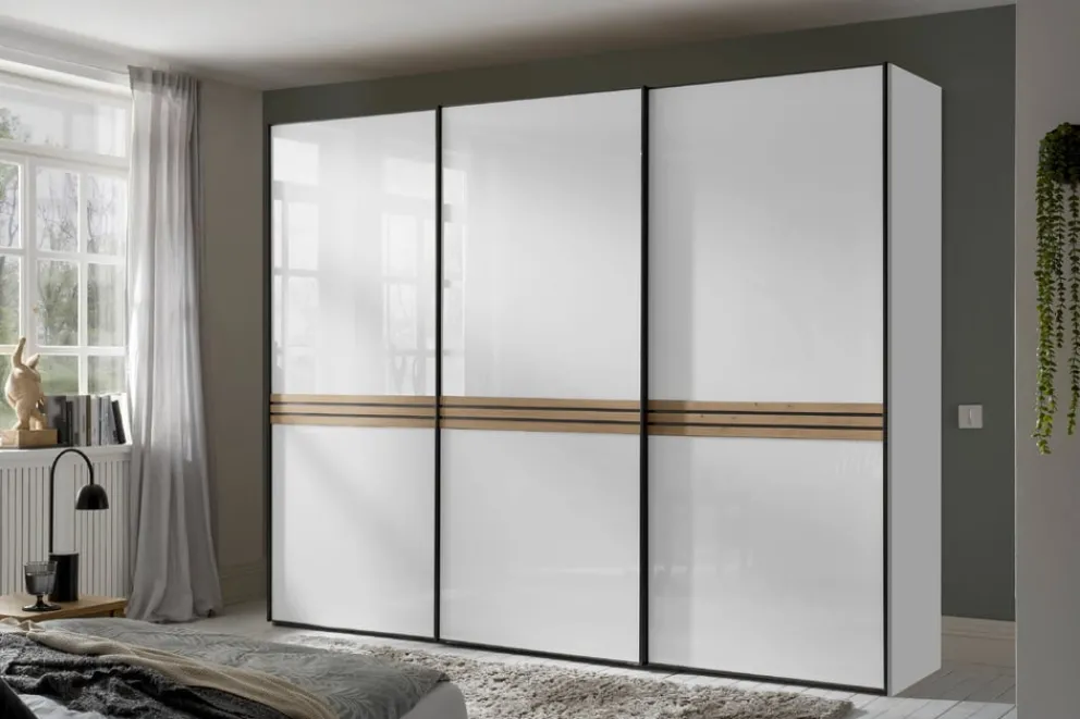 Moderano Schiebetürenschrank Bettola 16 Artisan Eiche, AW Alpinweiss Online