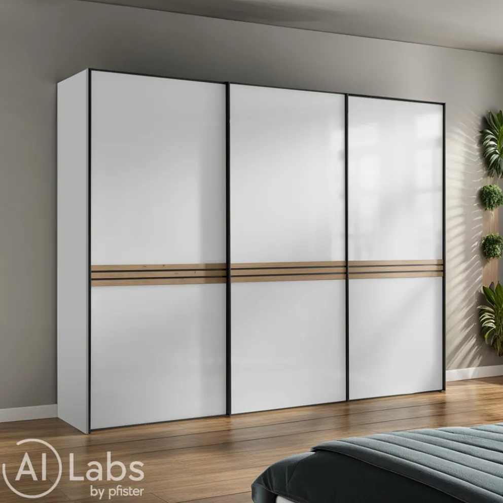 Moderano Schiebetürenschrank Bettola 16 Artisan Eiche, AW Alpinweiss Online