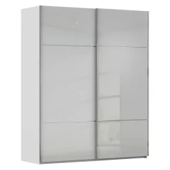 Novel Schiebetürenschrank Covalo-Glas Farbglas seidengrau Clearance