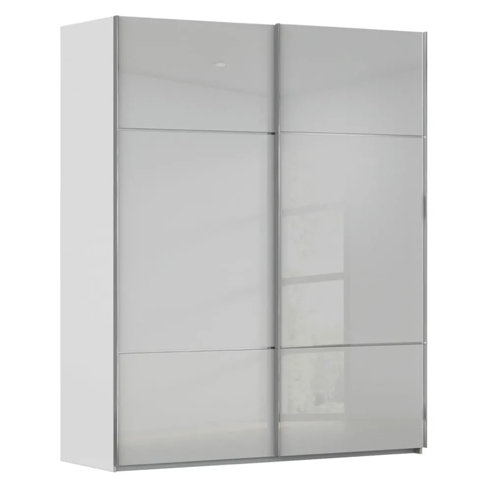 Novel Schiebetürenschrank Covalo-Glas Farbglas seidengrau Clearance