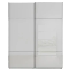Novel Schiebetürenschrank Covalo-Glas Farbglas seidengrau Clearance