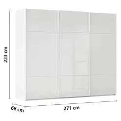 Novel Schiebetürenschrank Covalo-Glas Alpinweiss Clearance