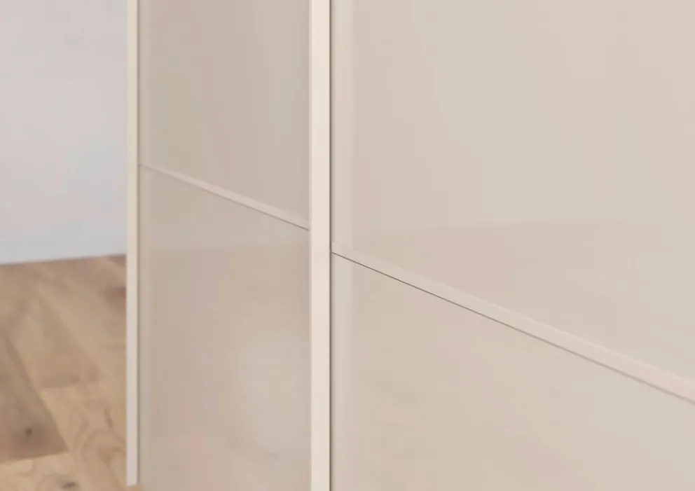 Novel Schiebetürenschrank Covalo-Glas champagner Online