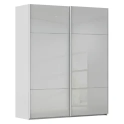 Novel Schiebetürenschrank Covalo-Glas Farbglas seidengrau