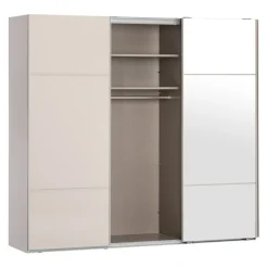Novel Schiebetürenschrank Covalo-Glas champagner Outlet