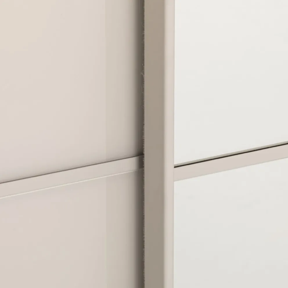 Novel Schiebetürenschrank Covalo-Glas champagner Outlet