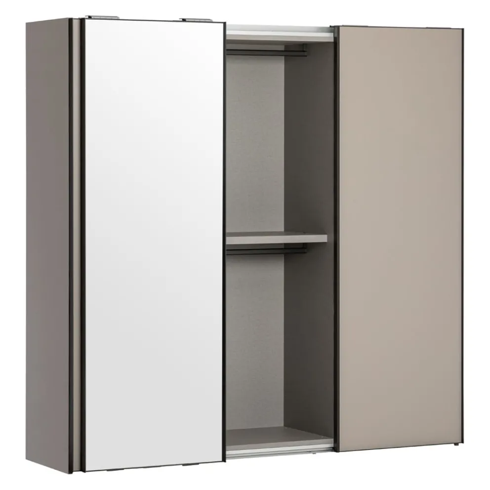 Novamobili Schiebetürenschrank Dover 331 VISONE, C05 SPECCHIO BRUNITO Clearance