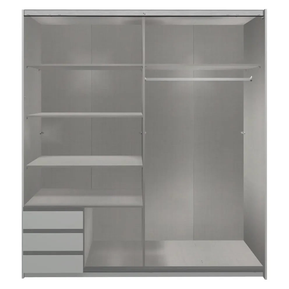 MID.YOU Schiebetürenschrank Emden eichefarbig Discount