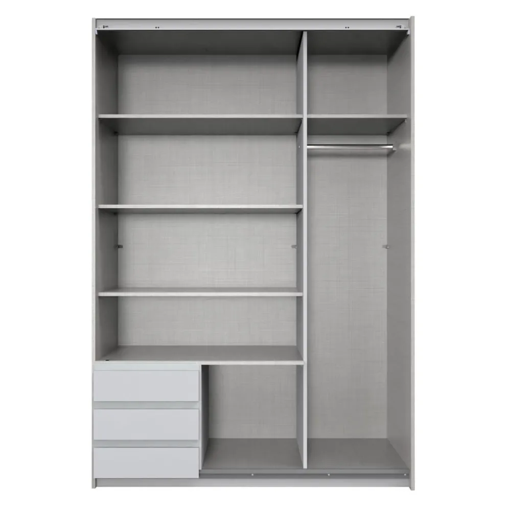 MID.YOU Schiebetürenschrank Emden eichefarbig, graphitschwarz Outlet