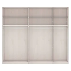 Dieter Knoll Schiebetürenschrank Glasgow Mattglas Kieselgrau, anthrazit Discount