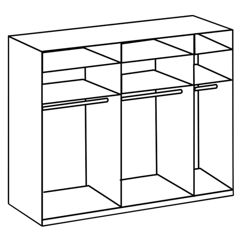 MID.YOU Schiebetürenschrank Level36 weiss Clearance