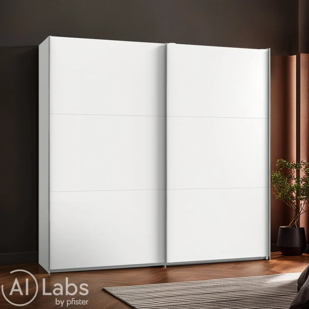 MID.YOU Schiebetürenschrank Level36 weiss Clearance