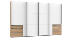 MID.YOU Schiebetürenschrank Level36 eichefarbig, weiss New