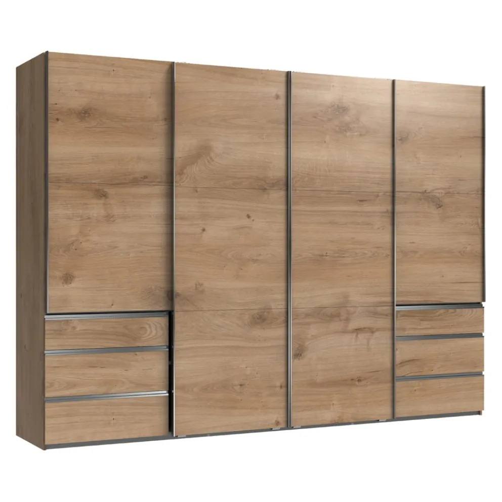 MID.YOU Schiebetürenschrank Level36 eichefarbig Best