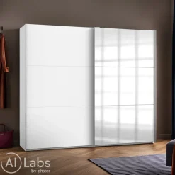 MID.YOU Schiebetürenschrank Level36 weiss Sale