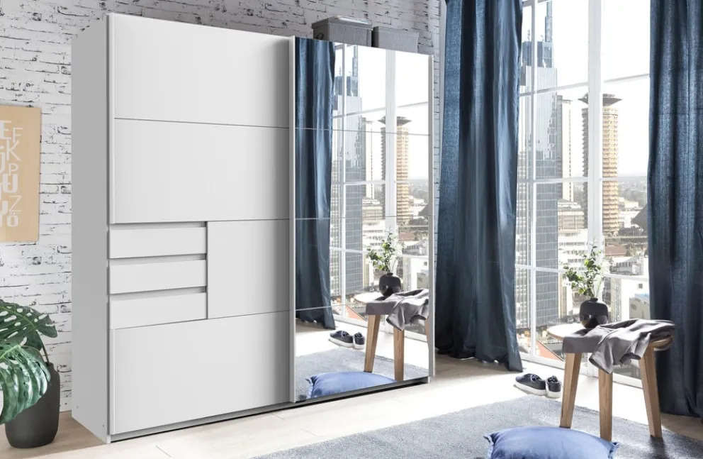 MID.YOU Schiebetürenschrank Oldenburg weiss Hot