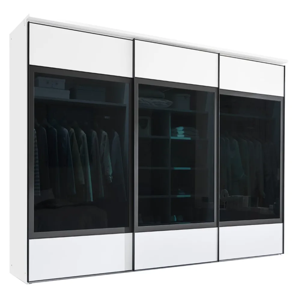 Moderano Schiebetürenschrank Paludi weiss Discount