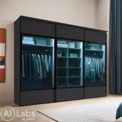 Moderano Schiebetürenschrank Paludi Vulkan Outlet