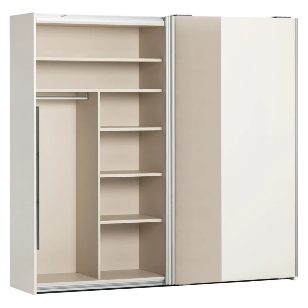 MAB Schiebetürenschrank Primeart Pragel weiss Discount