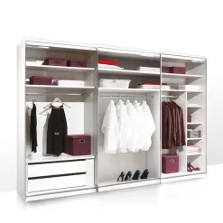 Moderano Schiebetürenschrank Primo 01 Alu, 96 weiss Hot