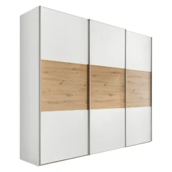 Moderano Schiebetürenschrank Primo 16 Artisan Eiche, AW Alpinweiss Clearance