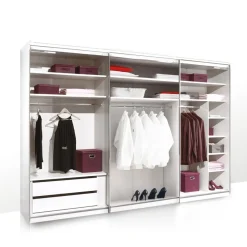 Moderano Schiebetürenschrank Primo AW Alpinweiss, Saphir Best