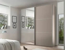 Moderano Schiebetürenschrank Primo 91 Sand Hot