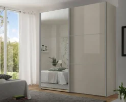 Moderano Schiebetürenschrank Primo-Glas SN Sand Clearance