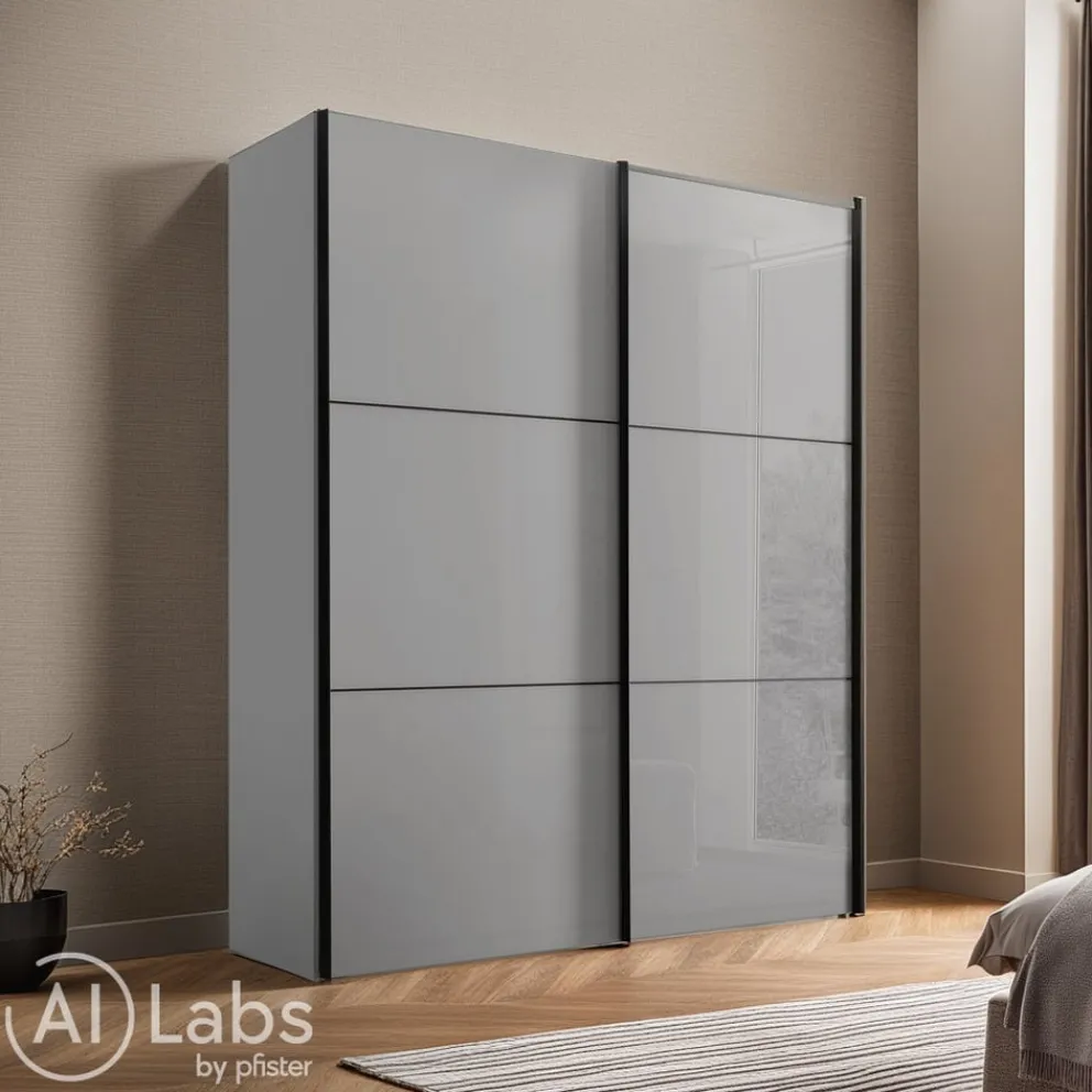 Moderano Schiebetürenschrank Primo-Glas Saphir Best