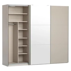 Moderano Schiebetürenschrank Primo-Glas SN Sand Outlet